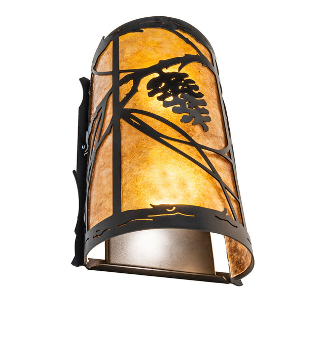 Meyda Tiffany 247903 Two Light Wall Sconce, Textured Black