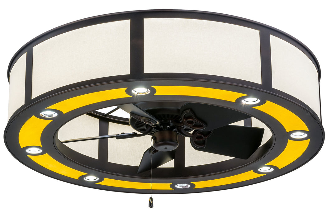 Meyda Tiffany 248290 LED Chandel-Air, Mahogany Bronze