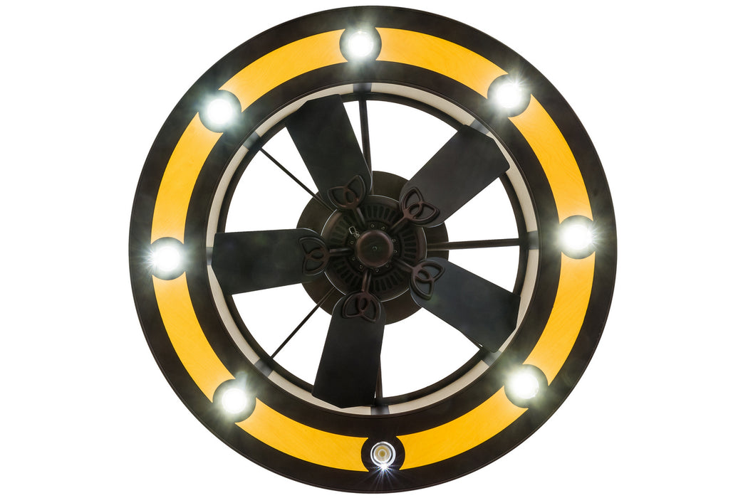 Meyda Tiffany 248290 LED Chandel-Air, Mahogany Bronze