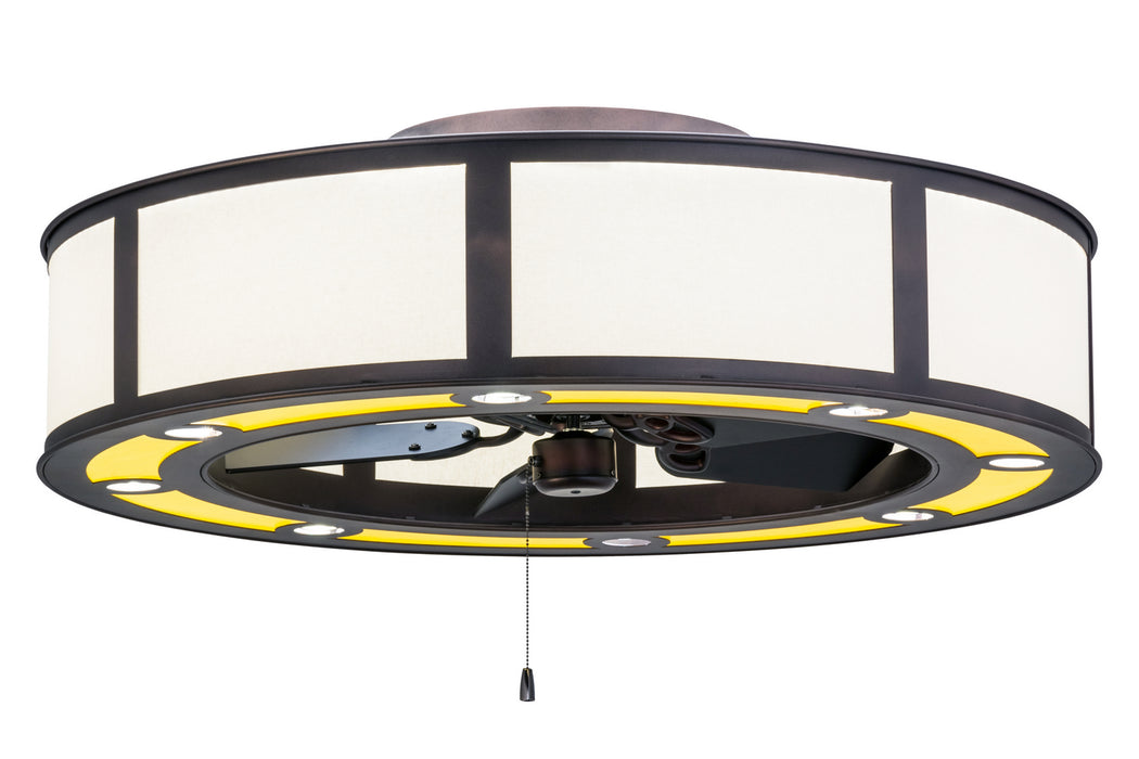 Meyda Tiffany 248290 LED Chandel-Air, Mahogany Bronze