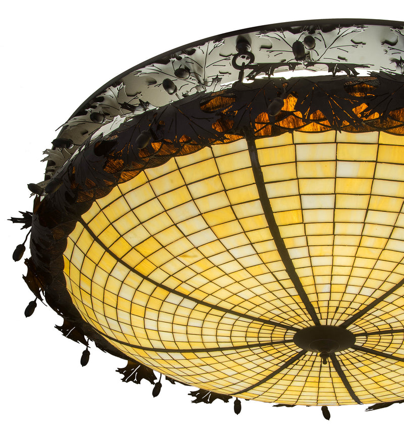 Meyda Tiffany 248457 Eight Light Flushmount, Oil Rubbed Bronze