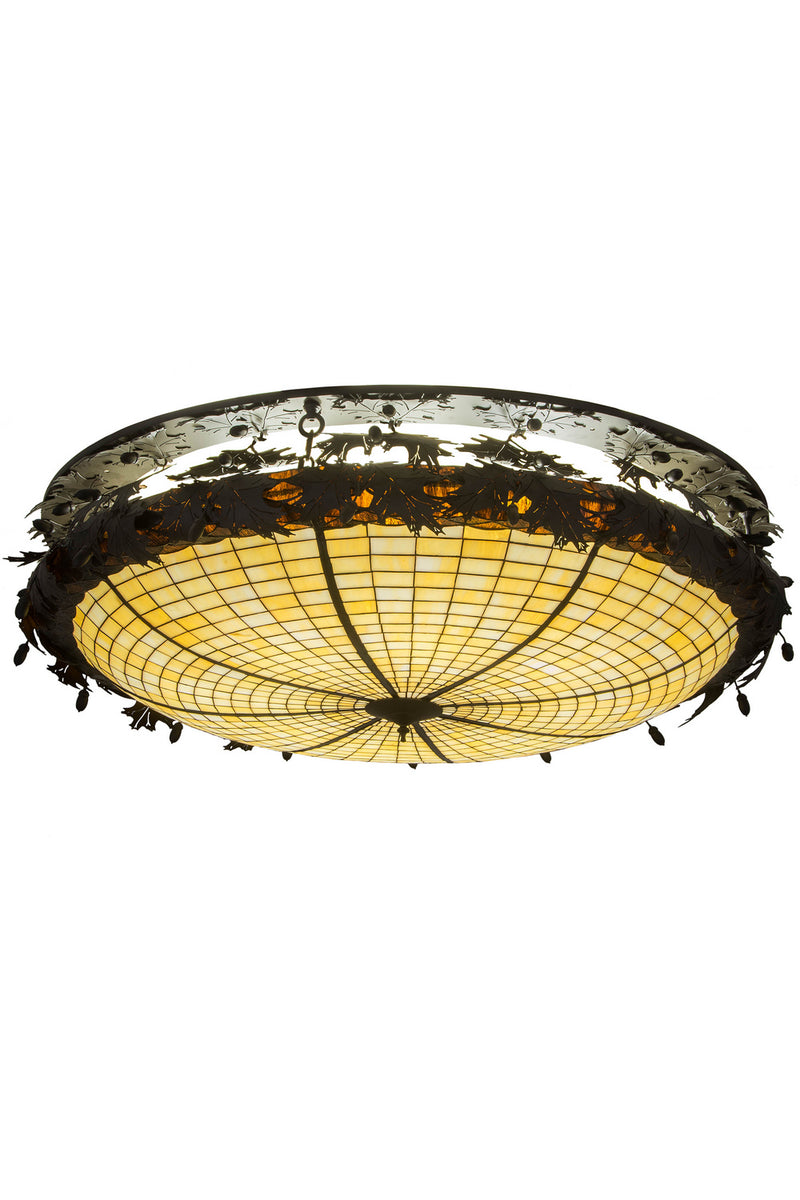 Meyda Tiffany 248457 Eight Light Flushmount, Oil Rubbed Bronze