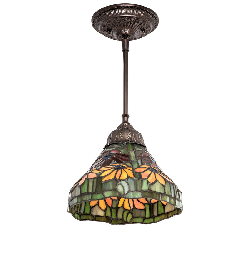Meyda Tiffany 248597 One Light Pendant, Mahogany Bronze