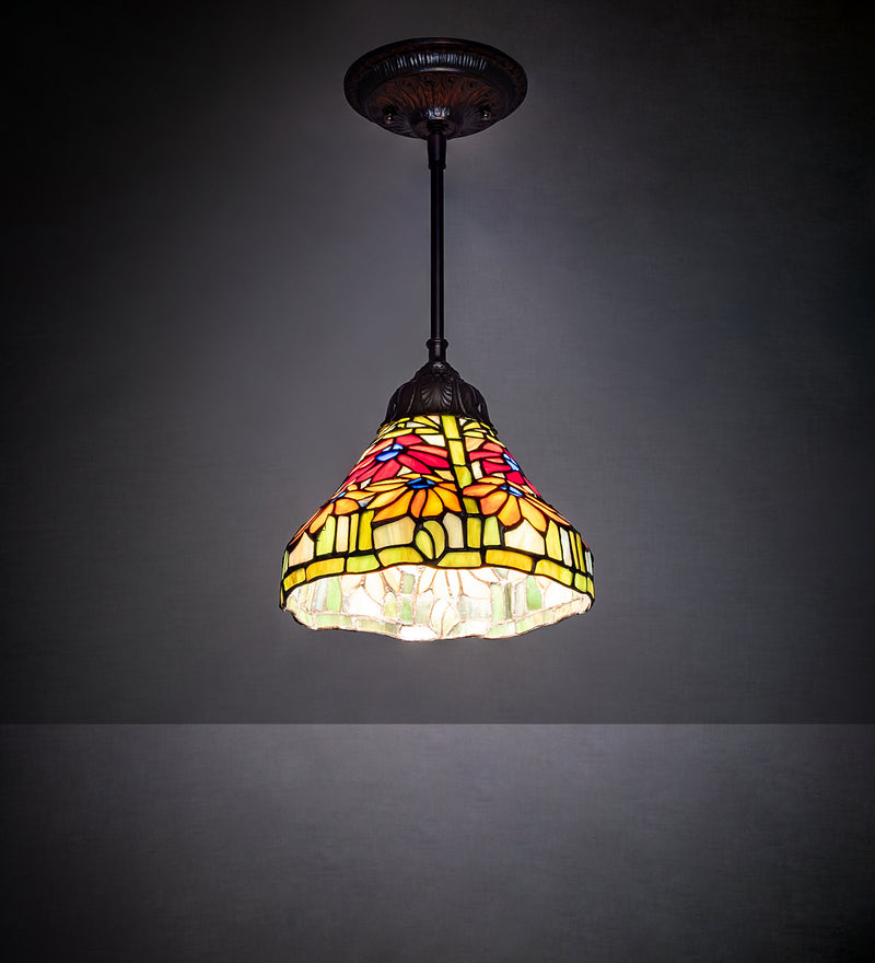 Meyda Tiffany 248597 One Light Pendant, Mahogany Bronze