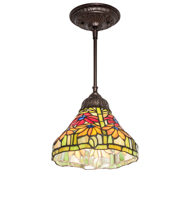 Meyda Tiffany 248597 One Light Pendant, Mahogany Bronze
