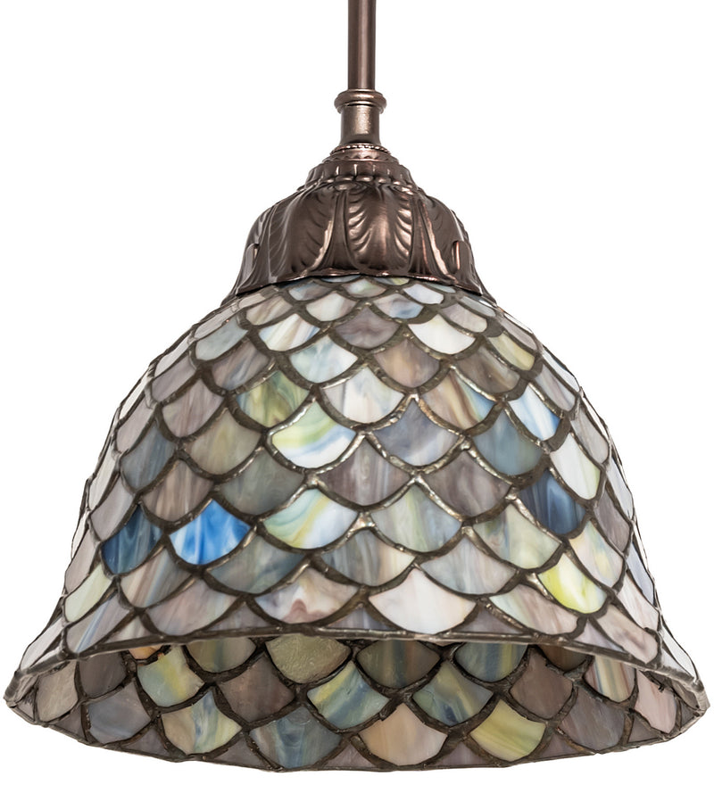 Meyda Tiffany 248598 One Light Pendant, Mahogany Bronze