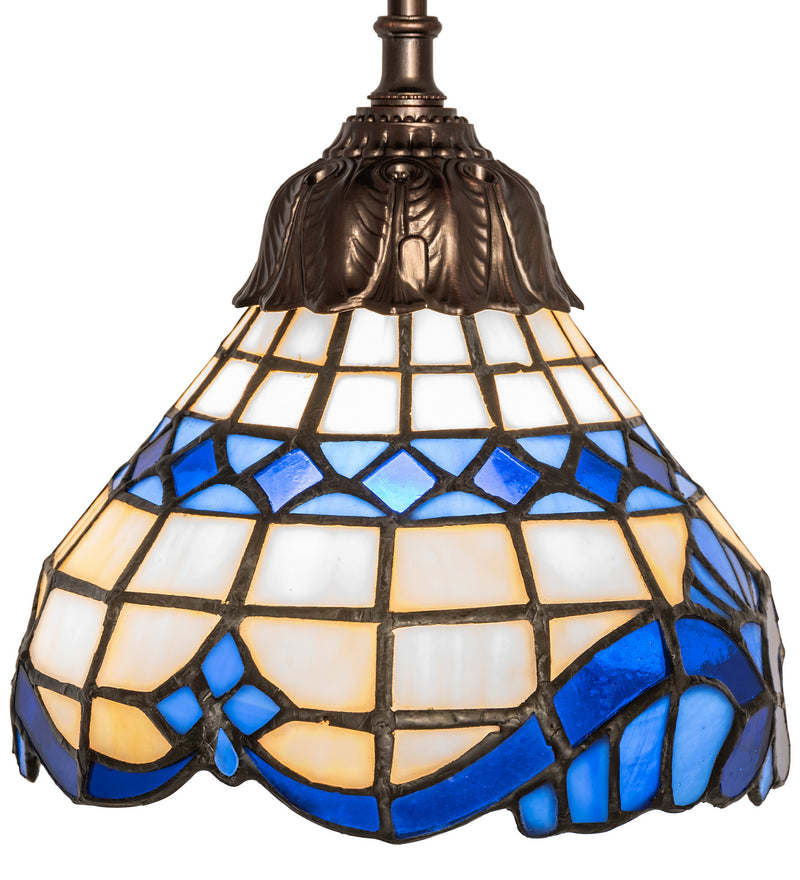 Meyda Tiffany 248600 One Light Pendant, Mahogany Bronze