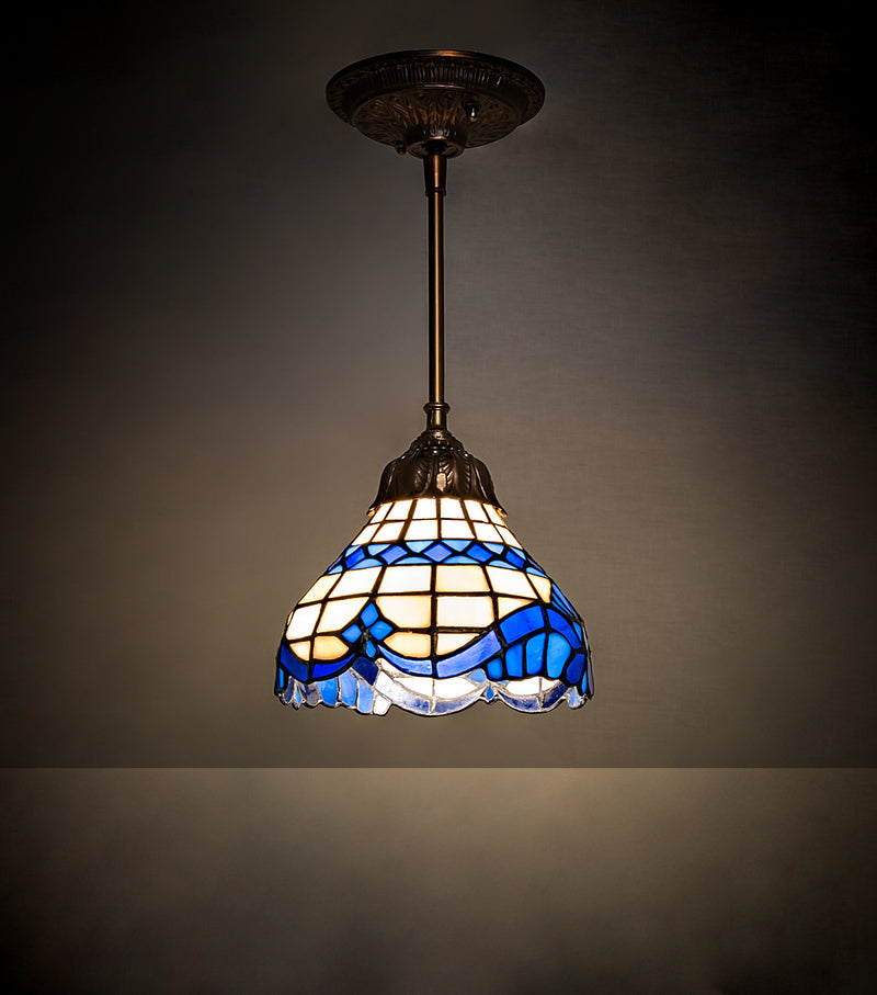 Meyda Tiffany 248600 One Light Pendant, Mahogany Bronze