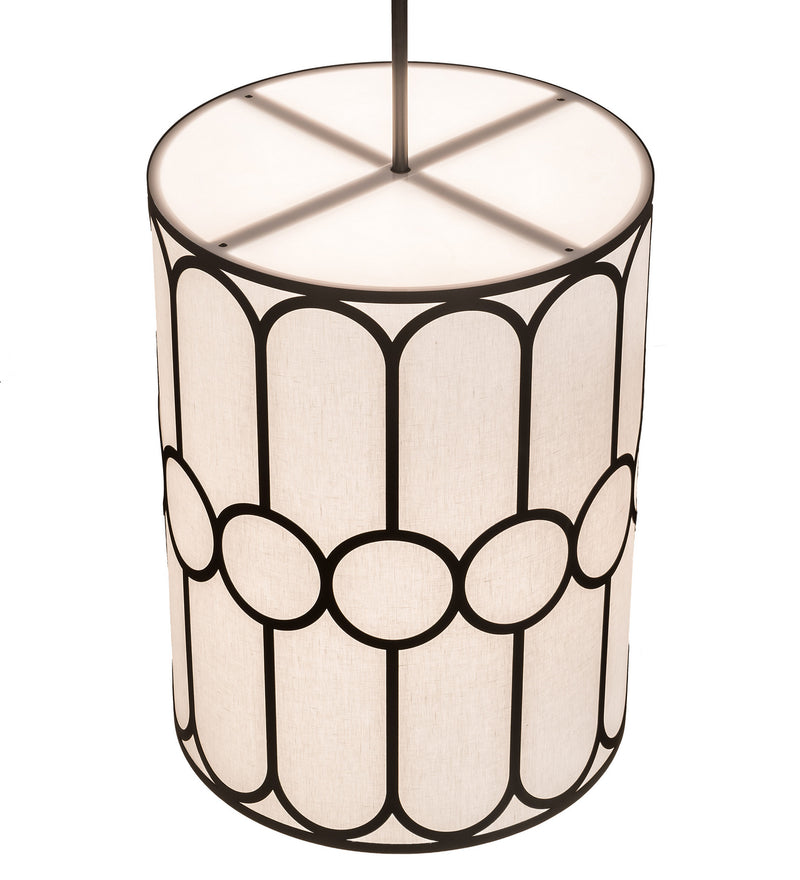 Meyda Tiffany 248836 Six Light Pendant, Textured Black
