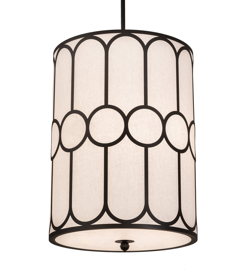 Meyda Tiffany 248836 Six Light Pendant, Textured Black