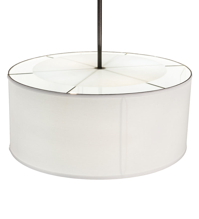 Meyda Tiffany 248910 Four Light Pendant, Textured Black/White