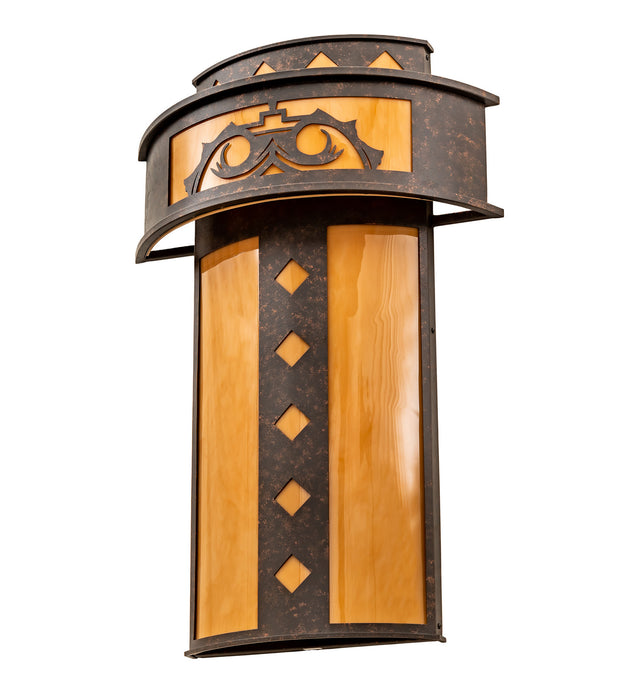Meyda Tiffany 248970 Four Light Wall Sconce, Copper Rust