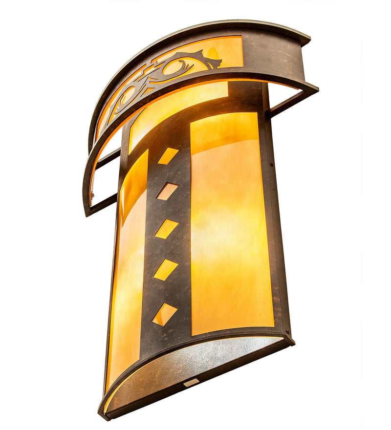 Meyda Tiffany 248970 Four Light Wall Sconce, Copper Rust