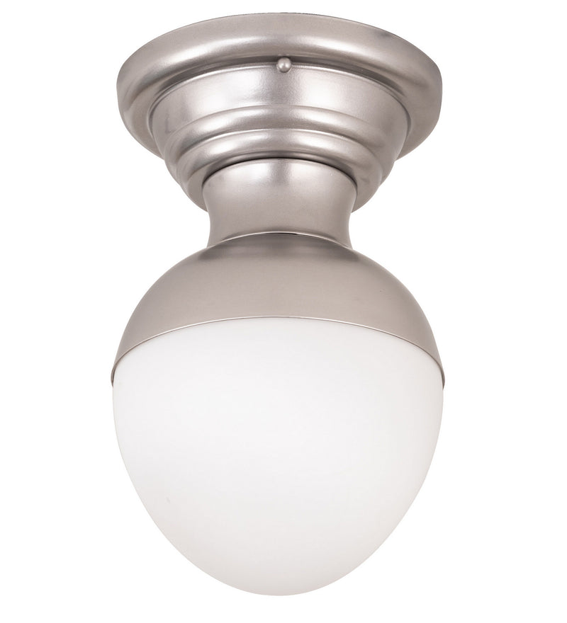 Meyda Tiffany 248999 One Light Flushmount, Nickel