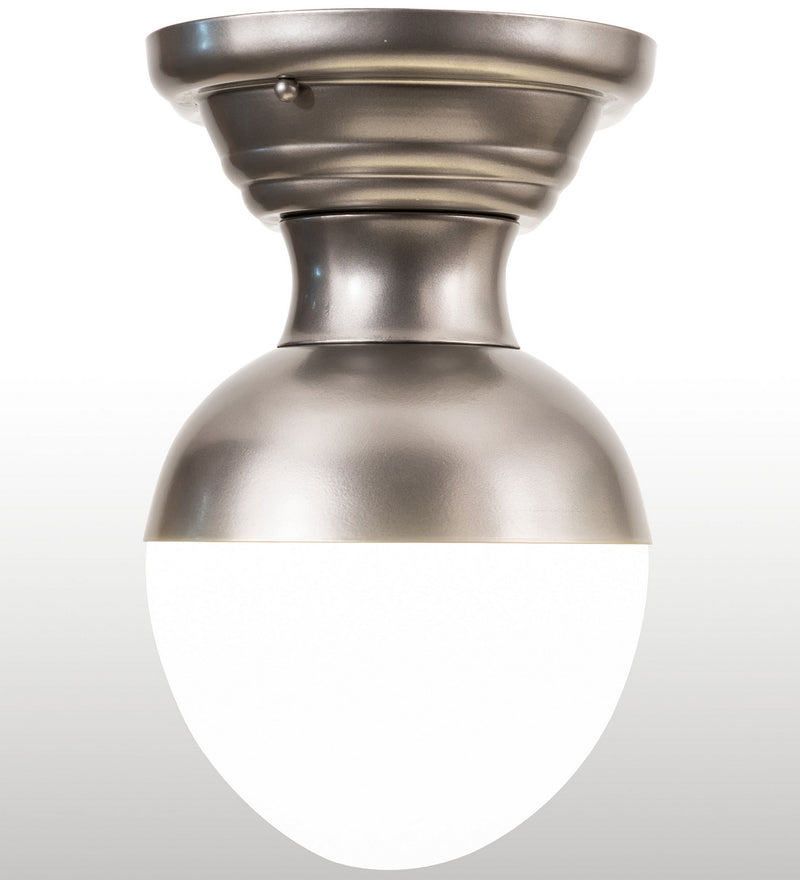 Meyda Tiffany 248999 One Light Flushmount, Nickel