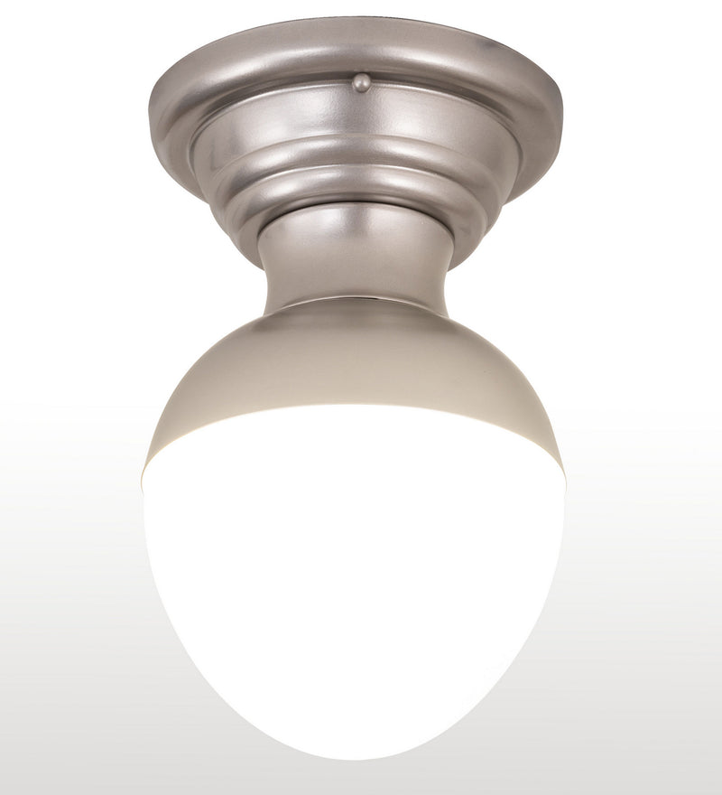 Meyda Tiffany 248999 One Light Flushmount, Nickel