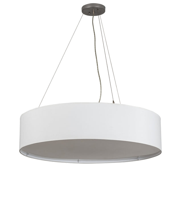 Meyda Tiffany 249087 Three Light Pendant, Nickel And White