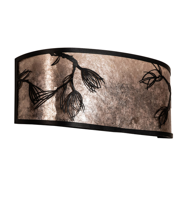 Meyda Tiffany 249138 Two Light Wall Sconce, Textured Black