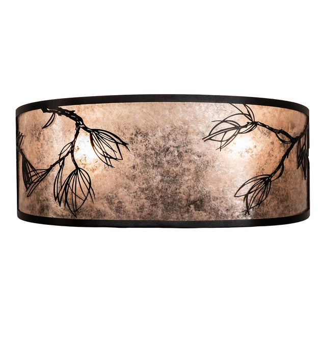 Meyda Tiffany 249138 Two Light Wall Sconce, Textured Black