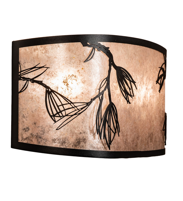 Meyda Tiffany 249138 Two Light Wall Sconce, Textured Black