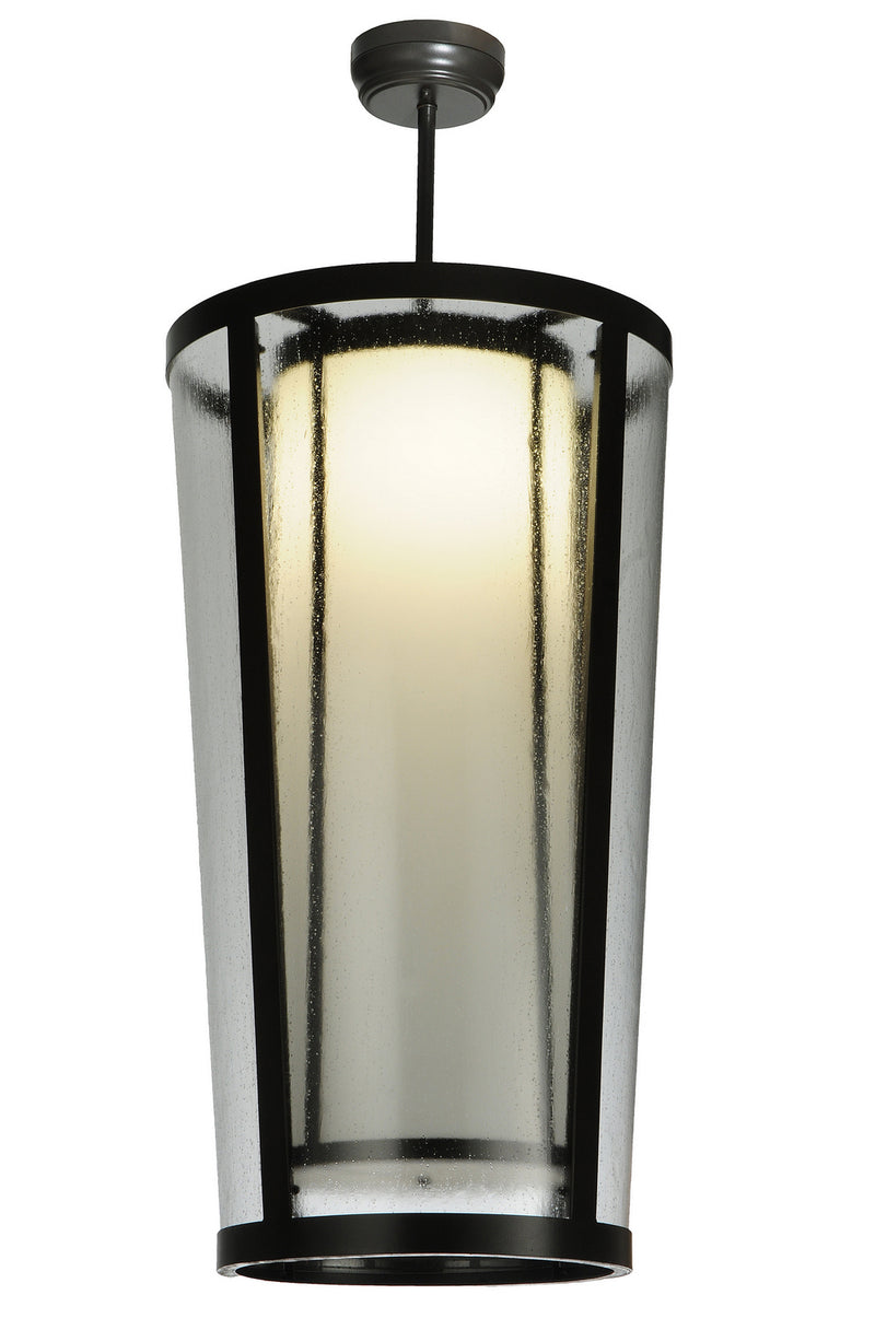 Meyda Tiffany 249257 One Light Semi-Flushmount, Timeless Bronze
