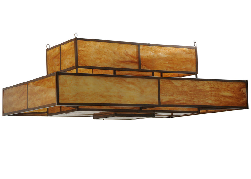 Meyda Tiffany 249489 Eight Light Flushmount, Antique Rust
