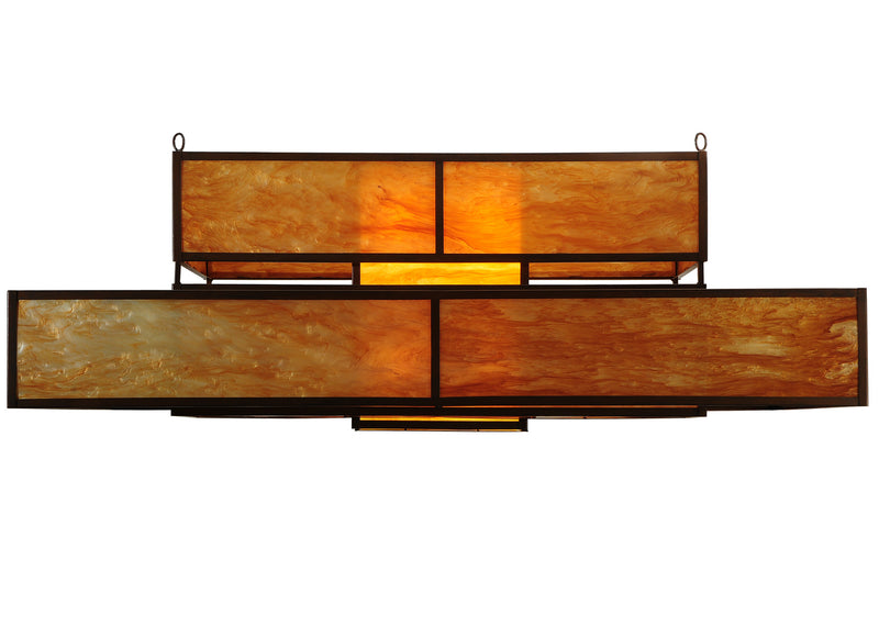 Meyda Tiffany 249489 Eight Light Flushmount, Antique Rust