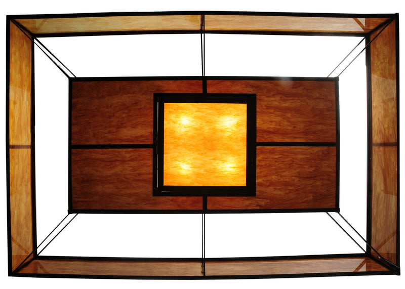 Meyda Tiffany 249489 Eight Light Flushmount, Antique Rust