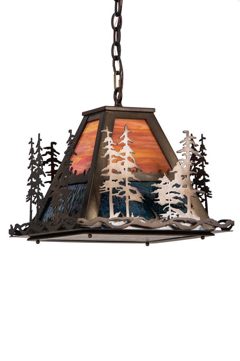 Meyda Tiffany 249612 Three Light Pendant, Antique Copper