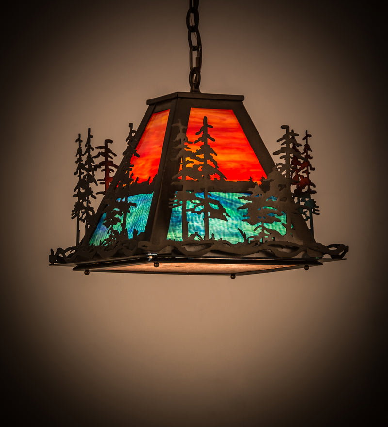 Meyda Tiffany 249612 Three Light Pendant, Antique Copper