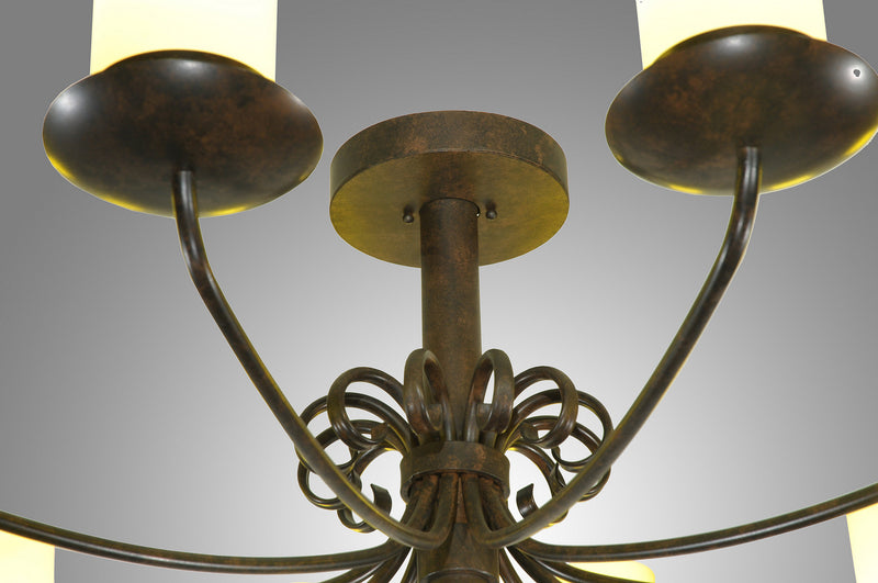 Meyda Tiffany 249649 12 Light Chandelier, Coffee Bean