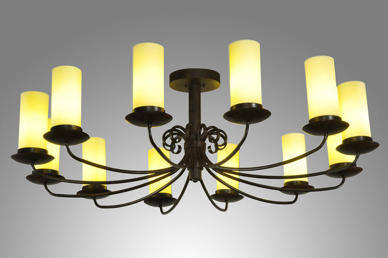 Meyda Tiffany 249649 12 Light Chandelier, Coffee Bean