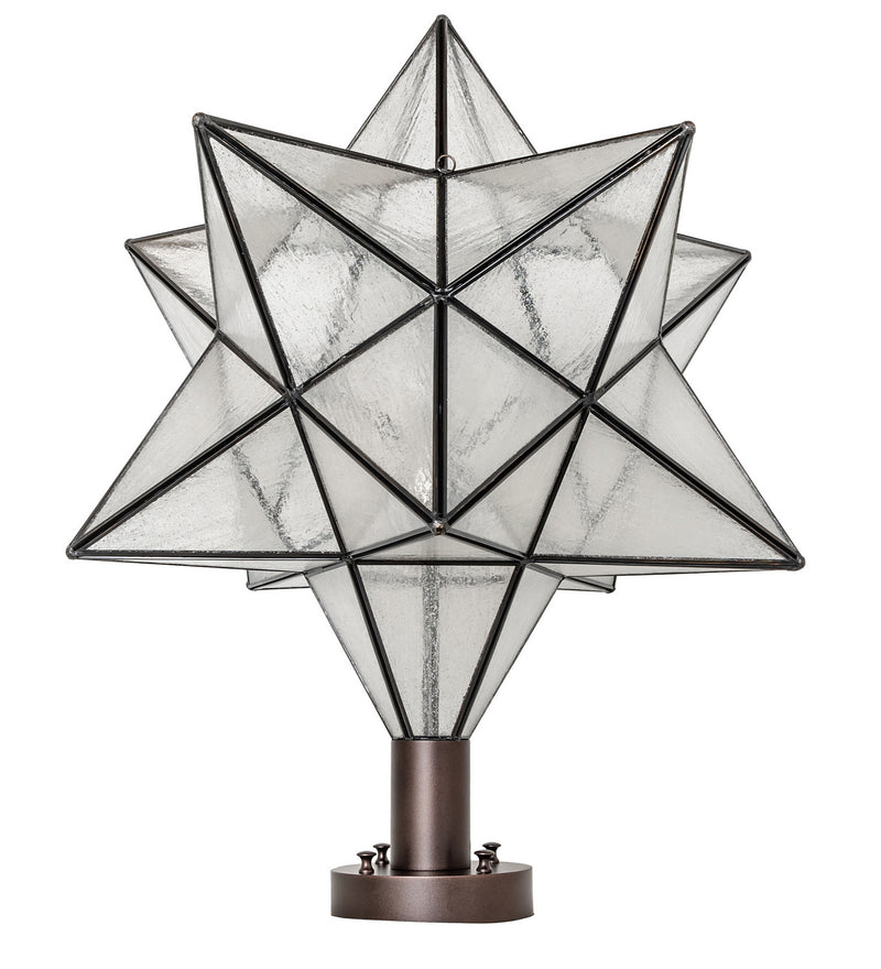 Meyda Tiffany 249783 One Light Post Mount, Mahogany Bronze