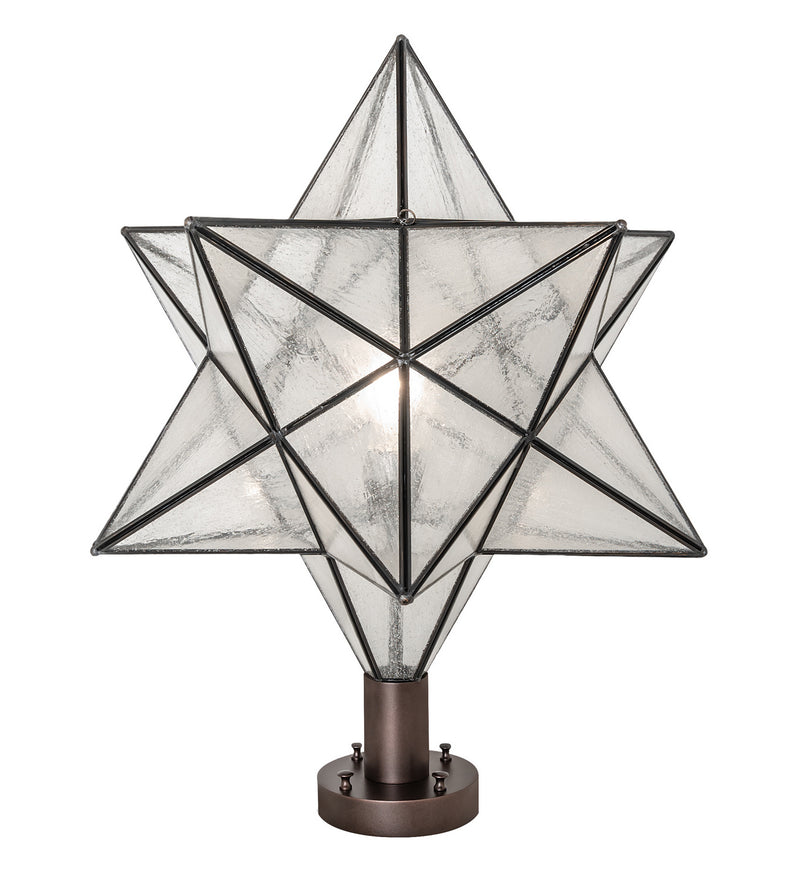 Meyda Tiffany 249783 One Light Post Mount, Mahogany Bronze
