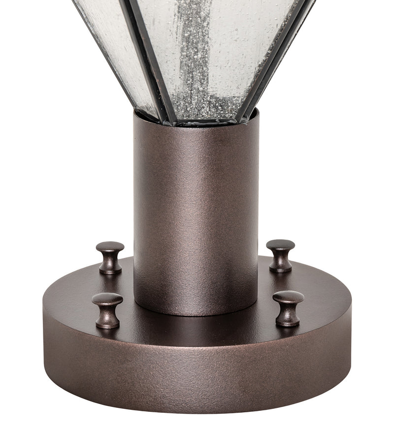Meyda Tiffany 249783 One Light Post Mount, Mahogany Bronze