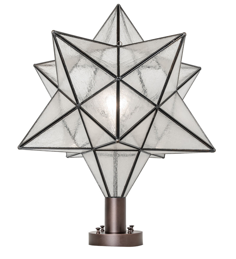 Meyda Tiffany 249783 One Light Post Mount, Mahogany Bronze