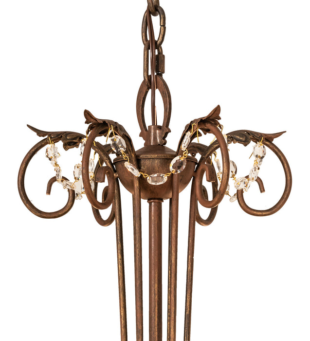 Meyda Tiffany 249787 Six Light Chandelier, Cortez Gold