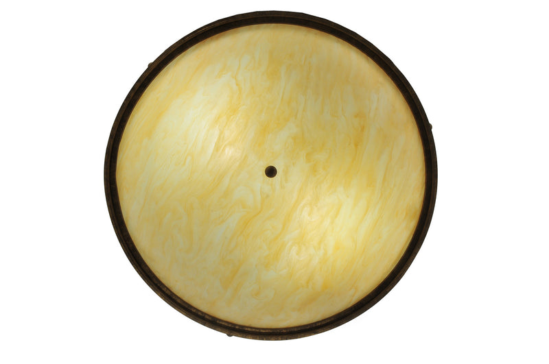 Meyda Tiffany 249841 Two Light Semi-Flushmount, Pompeii Gold