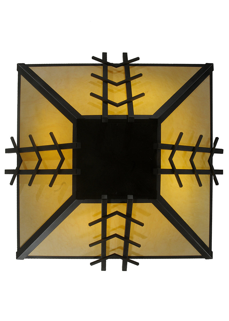 Meyda Tiffany 249860 Eight Light Semi-Flushmount, Antique Iron Gate