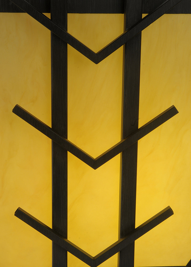 Meyda Tiffany 249860 Eight Light Semi-Flushmount, Antique Iron Gate