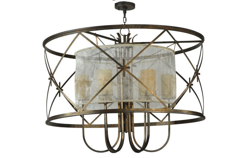 Meyda Tiffany 249906 Six Light Pendant, French Bronze
