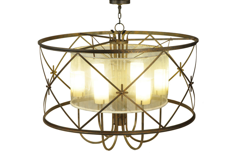 Meyda Tiffany 249906 Six Light Pendant, French Bronze