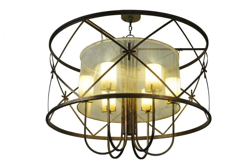 Meyda Tiffany 249906 Six Light Pendant, French Bronze