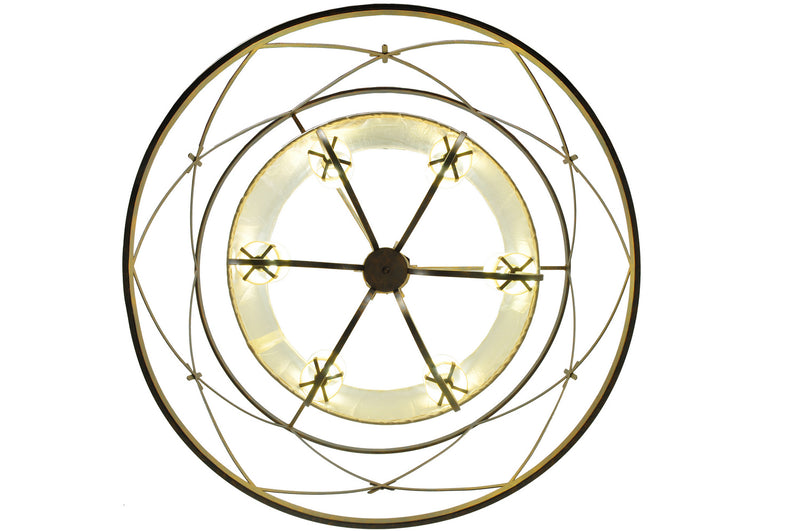 Meyda Tiffany 249906 Six Light Pendant, French Bronze