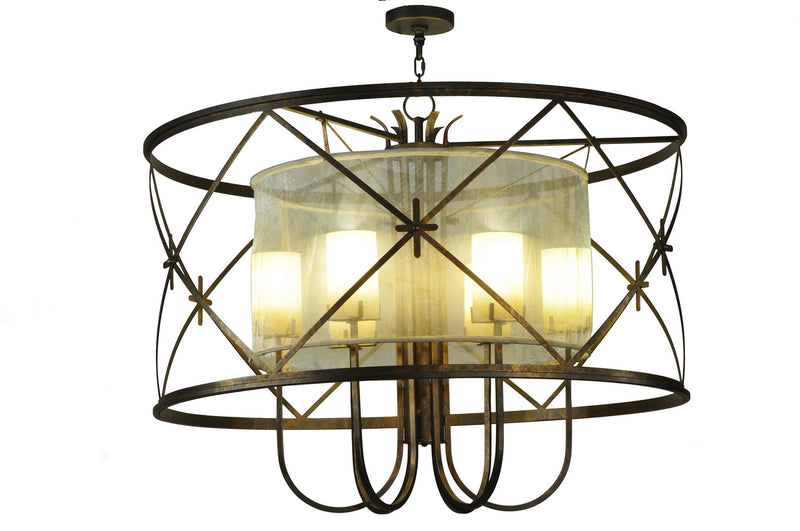 Meyda Tiffany 249906 Six Light Pendant, French Bronze