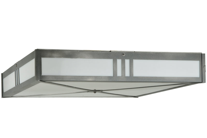 Meyda Tiffany 249975 Four Light Flushmount, Blackened Pewter