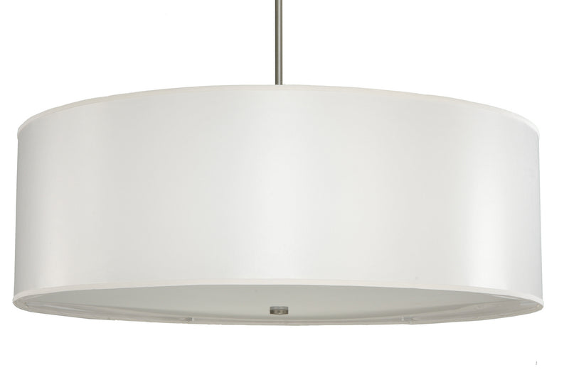 Meyda Tiffany 250037 Four Light Pendant, Nickel Powder Coat