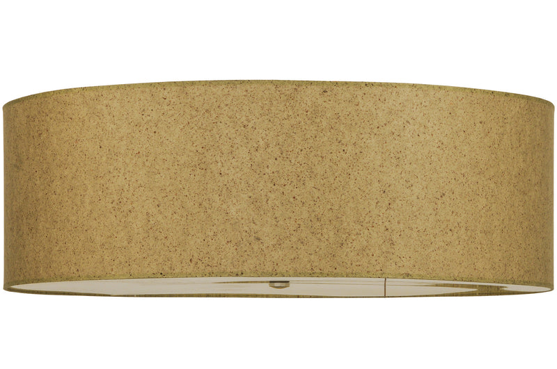 Meyda Tiffany 250180 Three Light Flushmount, Natural Aluminum
