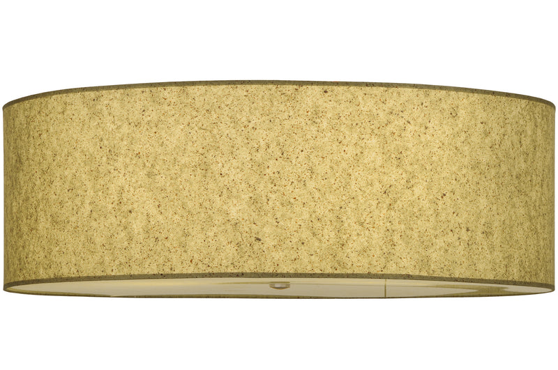 Meyda Tiffany 250180 Three Light Flushmount, Natural Aluminum