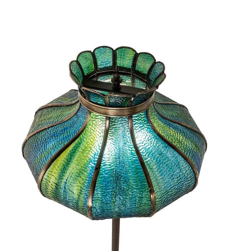 Meyda Tiffany 250203 Three Light Floor Lamp, Mahogany Bronze